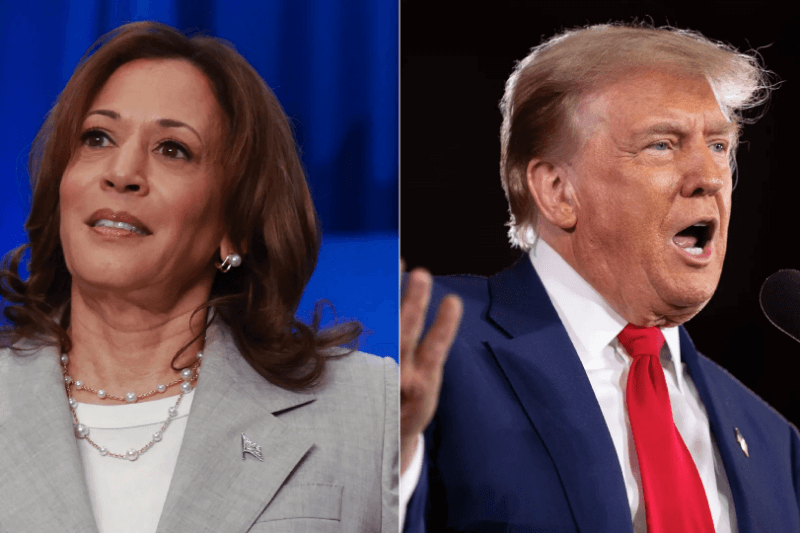 trump and kamala harris