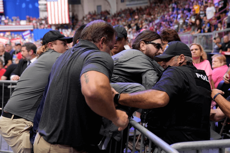 security scare at trump rally