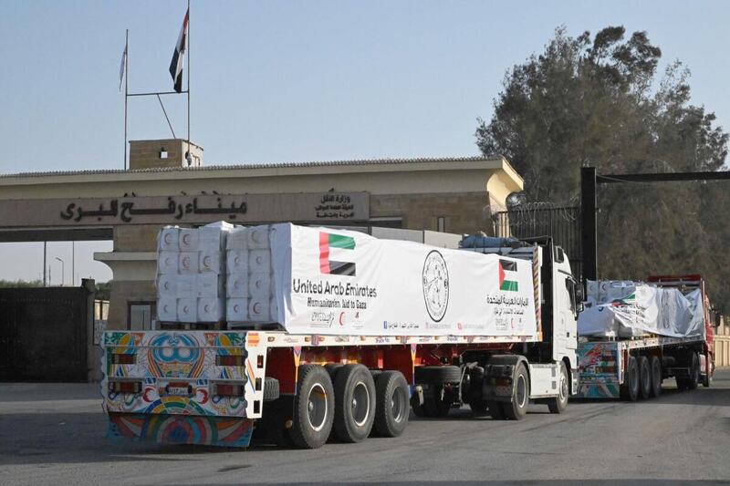 uae sends 288 tonnes of aid to gaza in ongoing operation chivalrous knight 3