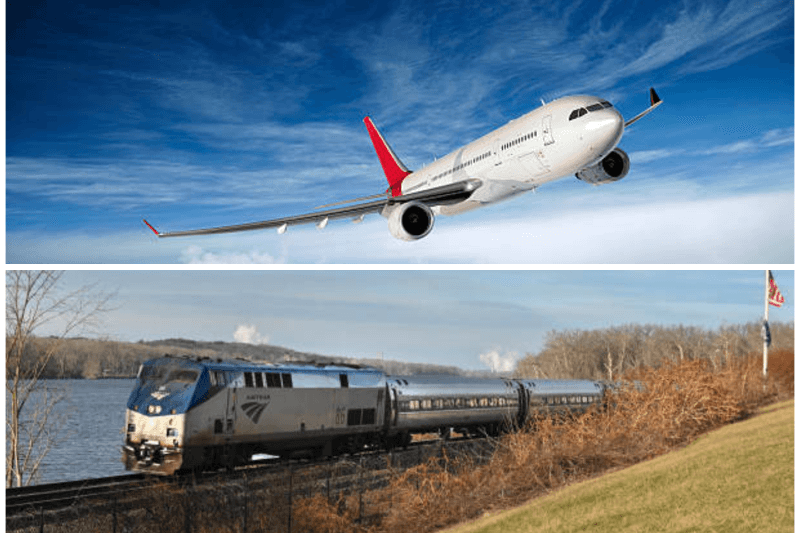 los angeles to san francisco flights and train options