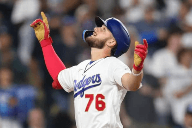 alex freeland historic opening day solo hr dodgers victory 2026