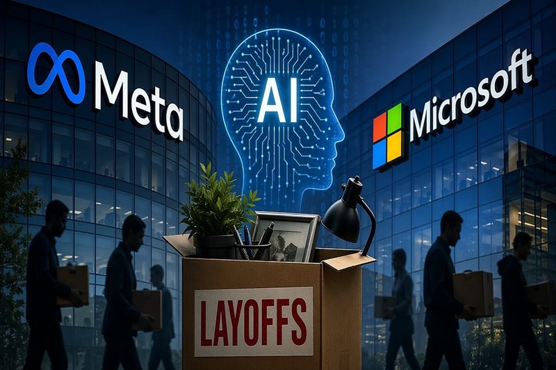 meta, microsoft layoffs 2026