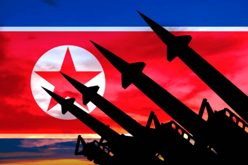 north korea cluster bomb ballistic missiles japan south korea alert