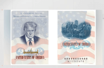 trump passport design america250 2026