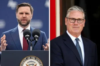 j.d. vance vs keir starmer clash on x