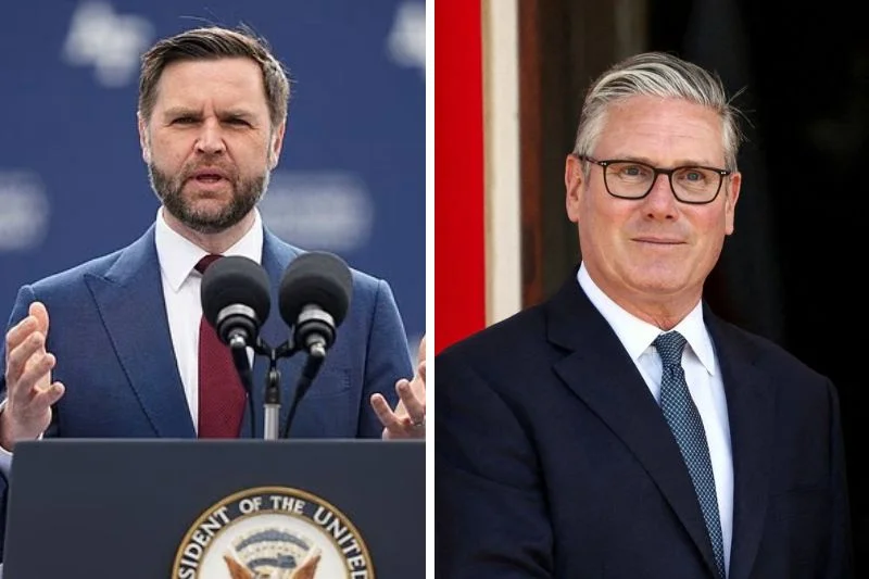 j.d. vance vs keir starmer clash on x