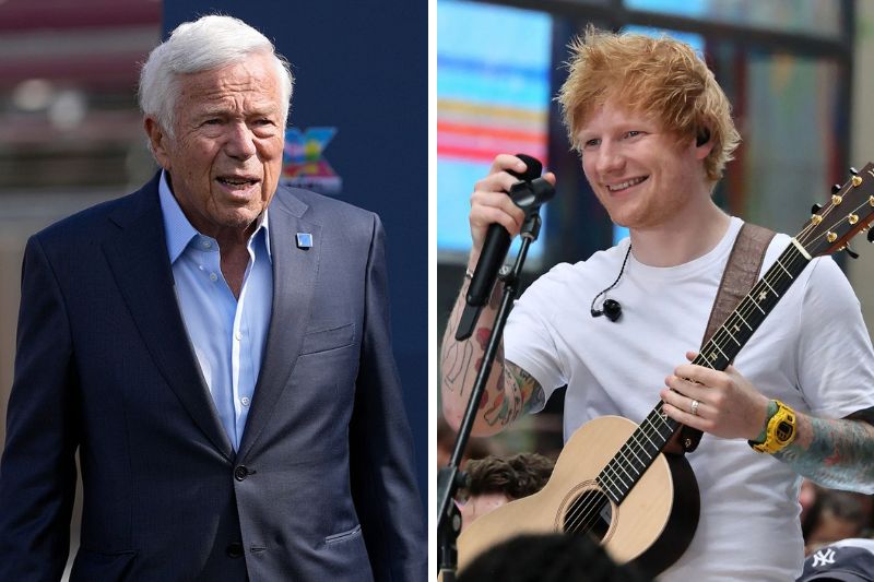 robert kraft ed sheeran $2 million